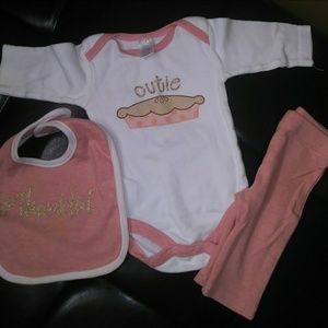 Baby girl newborn outfit clothes long sleeve